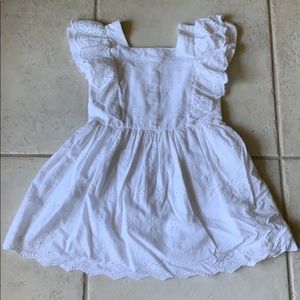 Zara Girls White Dress Size 6